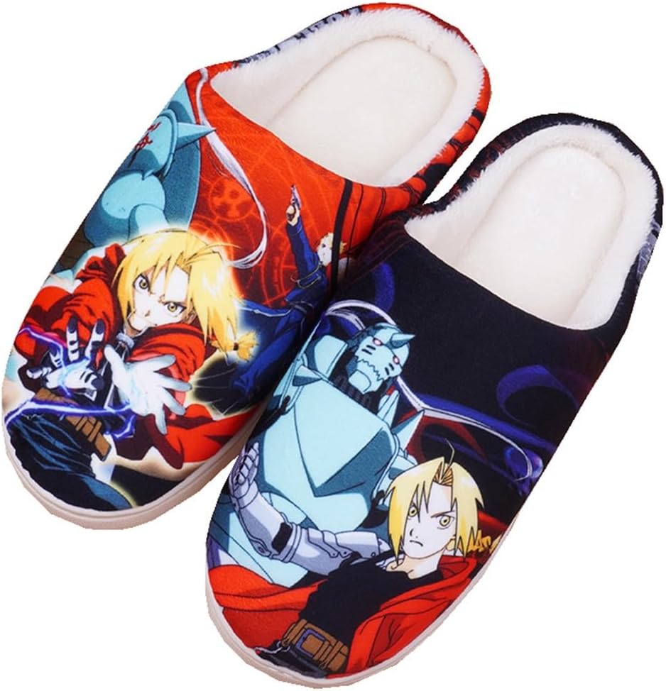

Домашние тапочки в стиле аниме, мягкие плюшевые, для женщин и мужчин, зимние, противоскользящие, для дома, без шнурков Wanhongyue, Color/6