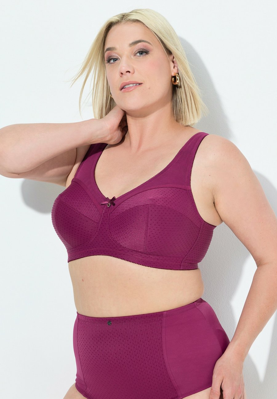 

Бюстгальтер Ulla Popken KELLY, STRUCTUUR, ZONDER BEUGELS, Fuchsia Pink/Pink