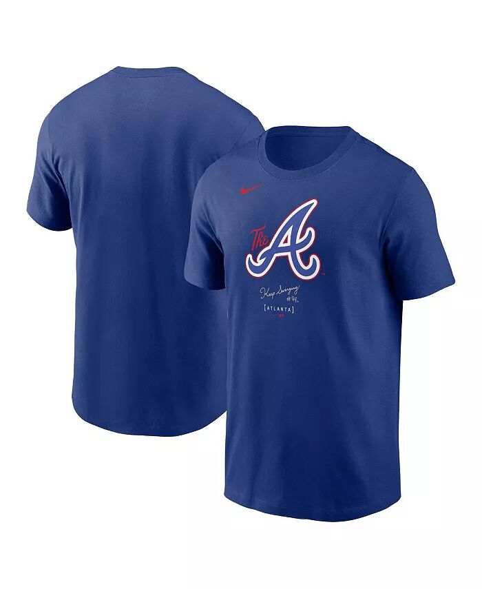 

Мужская футболка Royal Atlanta Braves City Connect с большим логотипом Nike