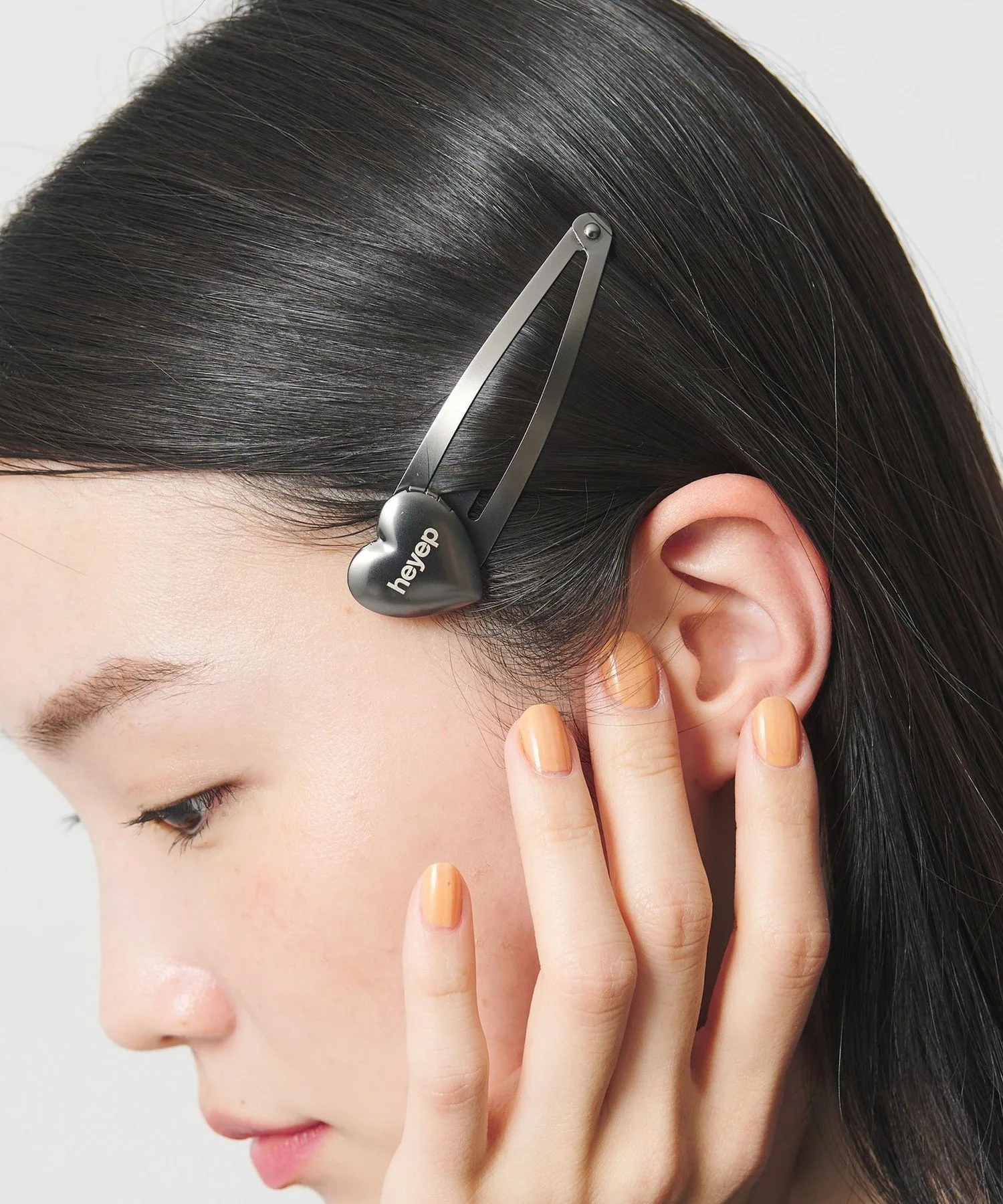 Заколка в форме сердца и ракеты/2P Beauty&Youth United Arrows, Black