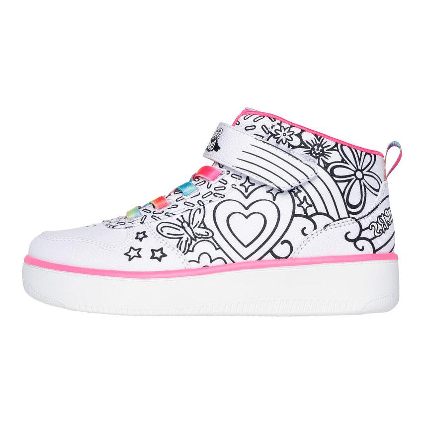

Детские кроссовки для скейтбординга Sport Court 92 Mid Top Skechers, белый/черный