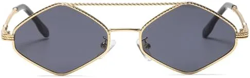 

Солнцезащитные очки 2027 Vintage Rivets для женщин, защита от ультрафиолета UV400, для мужчин, в стиле панк, черные, прозрачные, серые, один размер MTZJH, One Color