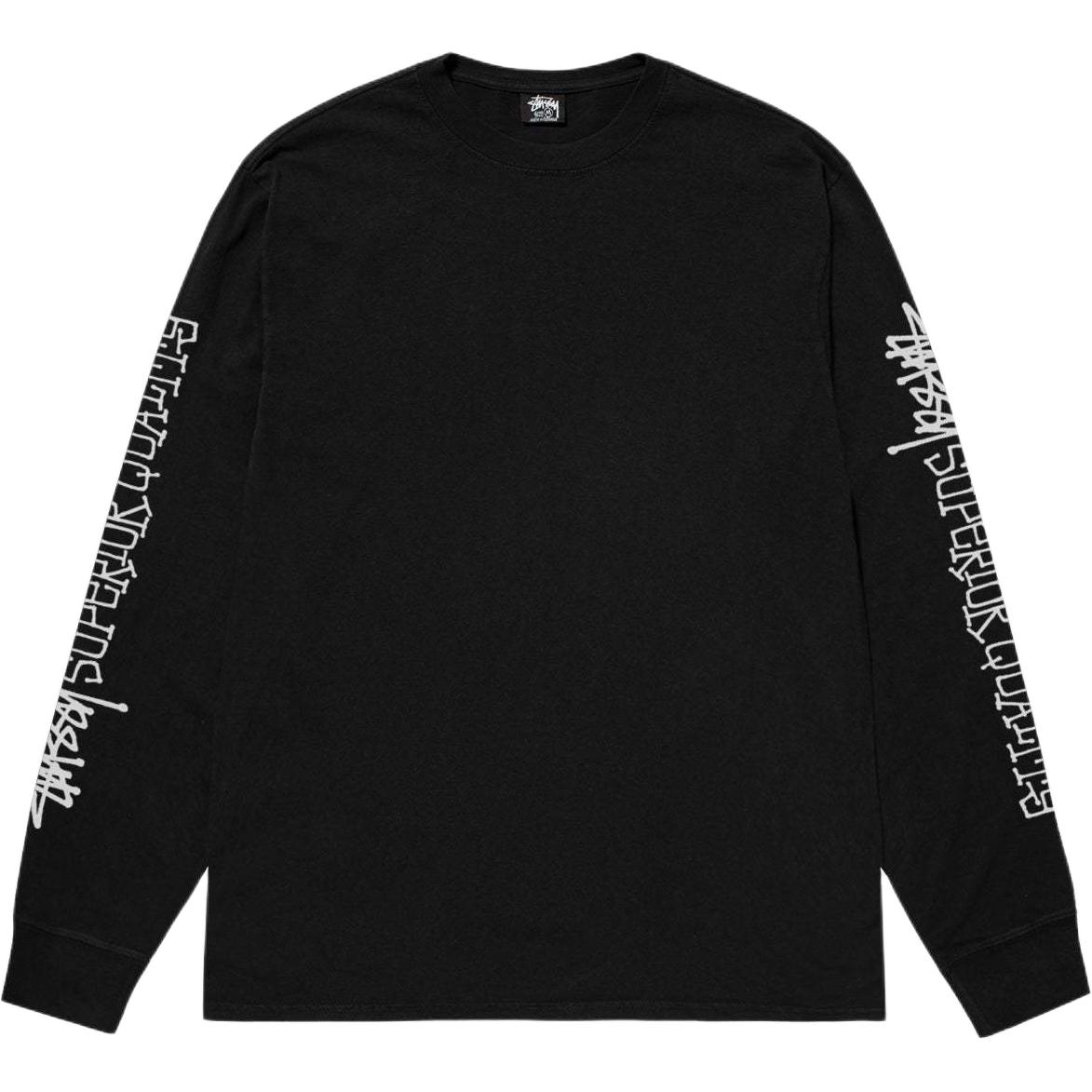 

Футболка с длинными рукавами пигментного крашения премиум-качества Stussy, белая