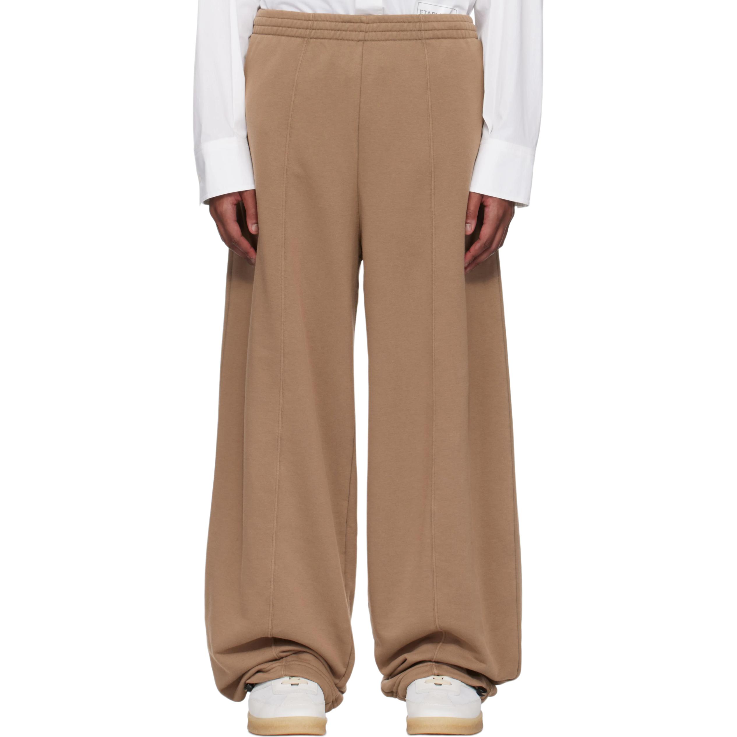 

Прямые спортивные брюки MM6 Maison Margiela, светло-коричневый