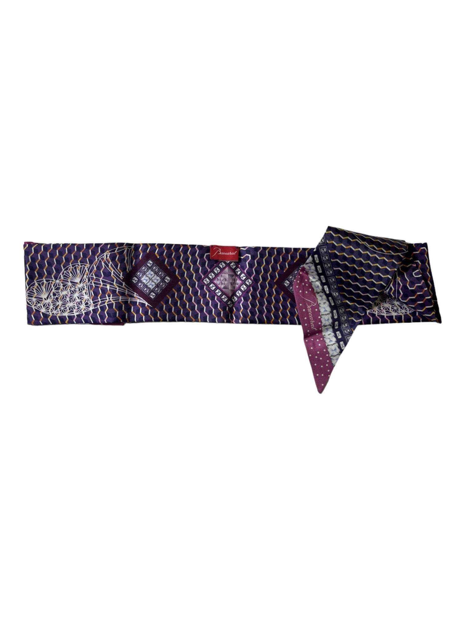 

Baccarat 2810800 Женский шарф-полоска Louxor Twill Silk Purple