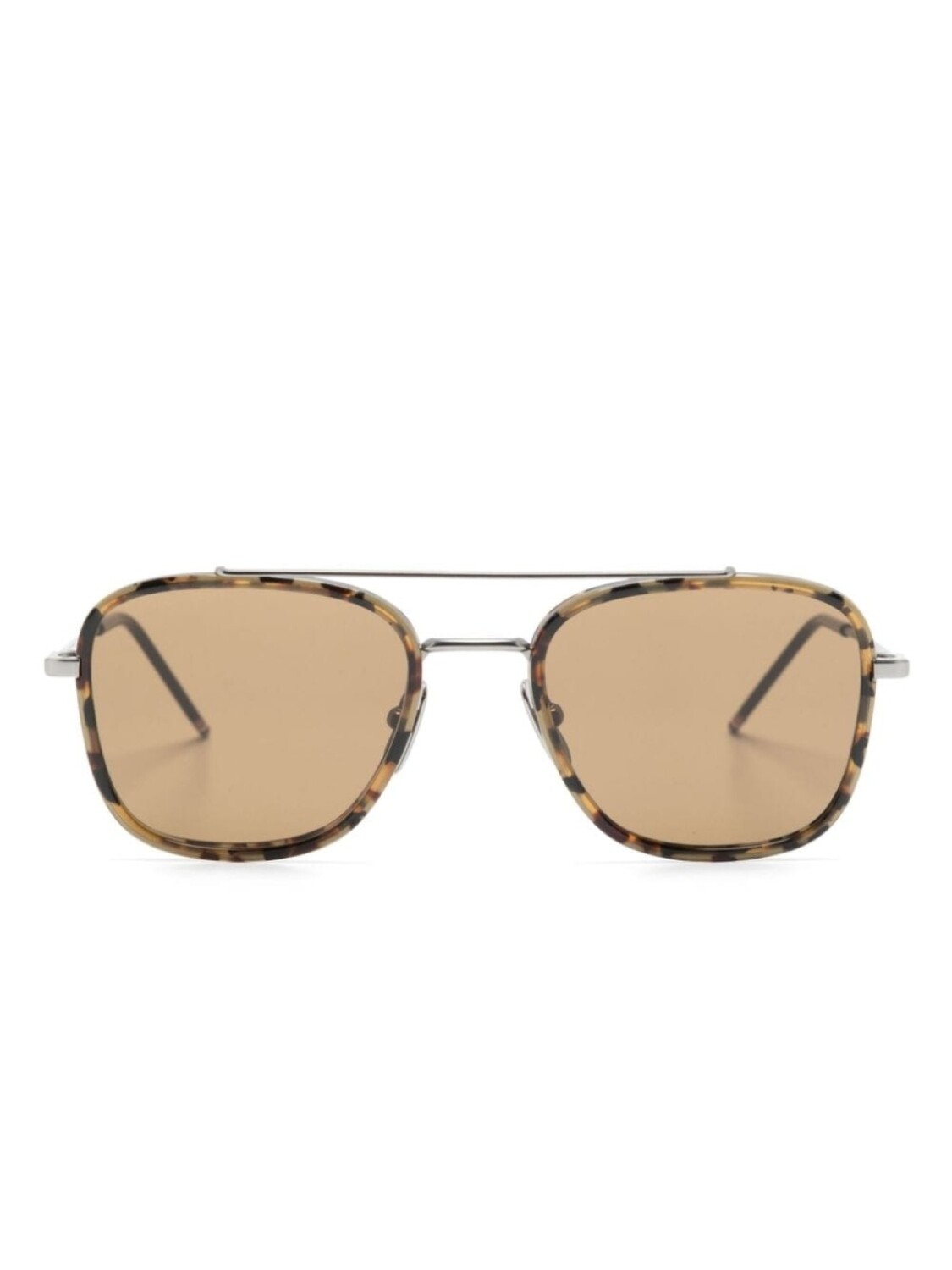 

Солнцезащитные очки-навигаторы Thom Browne Eyewear, серебряный