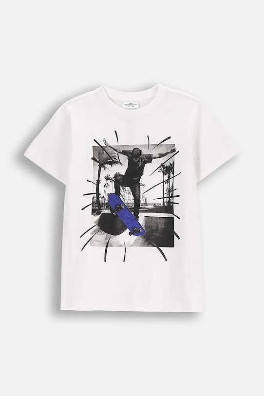 

Хлопковая футболка Coccodrillo, белый