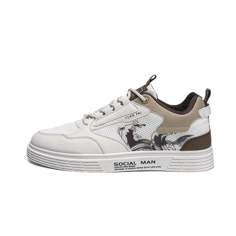

LONGDUIZHANG Мужские беговые кроссовки YCGR301-1 бежевый хаки, цвет YCGR301-1 Beige Khaki[Casual Versatile]