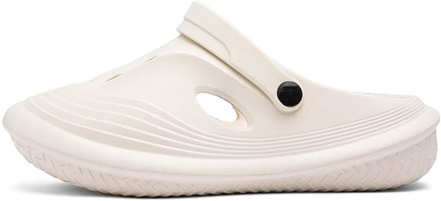 

Мужские повседневные садовые кломпы, толстая подошва, легкие, мягкие и дышащие, нескользящие, износостойкие сандалии для пляжа, прогулок, дома и улицы Generic, бежевый