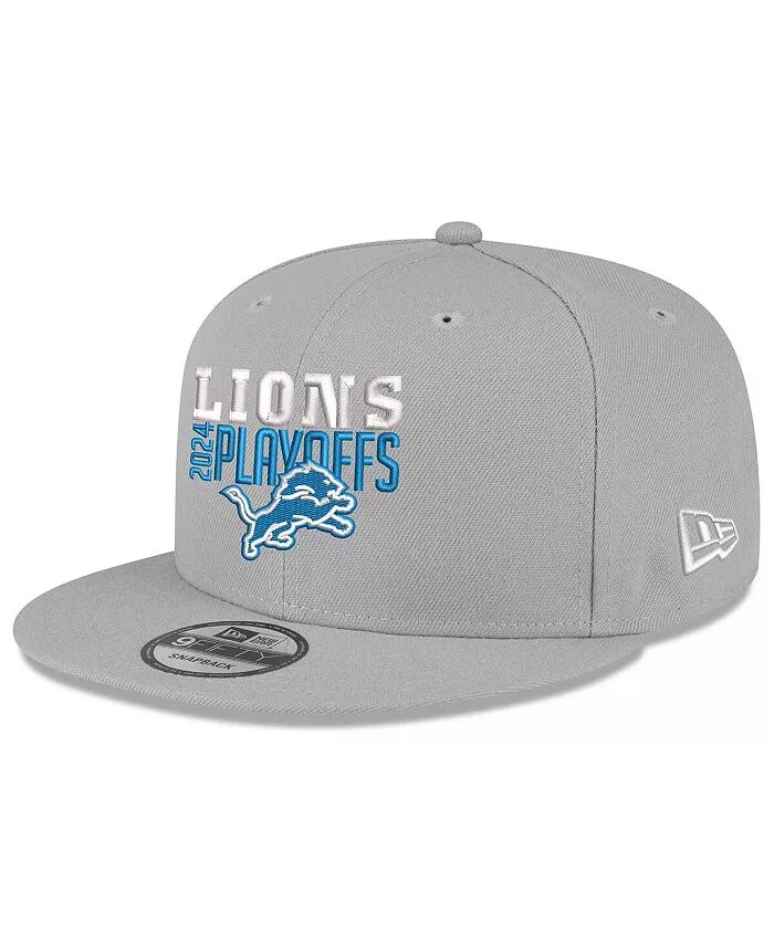 

Мужская серая бейсболка Detroit Lions 2024 NFL Playoffs 9FIFTY Snapback New Era