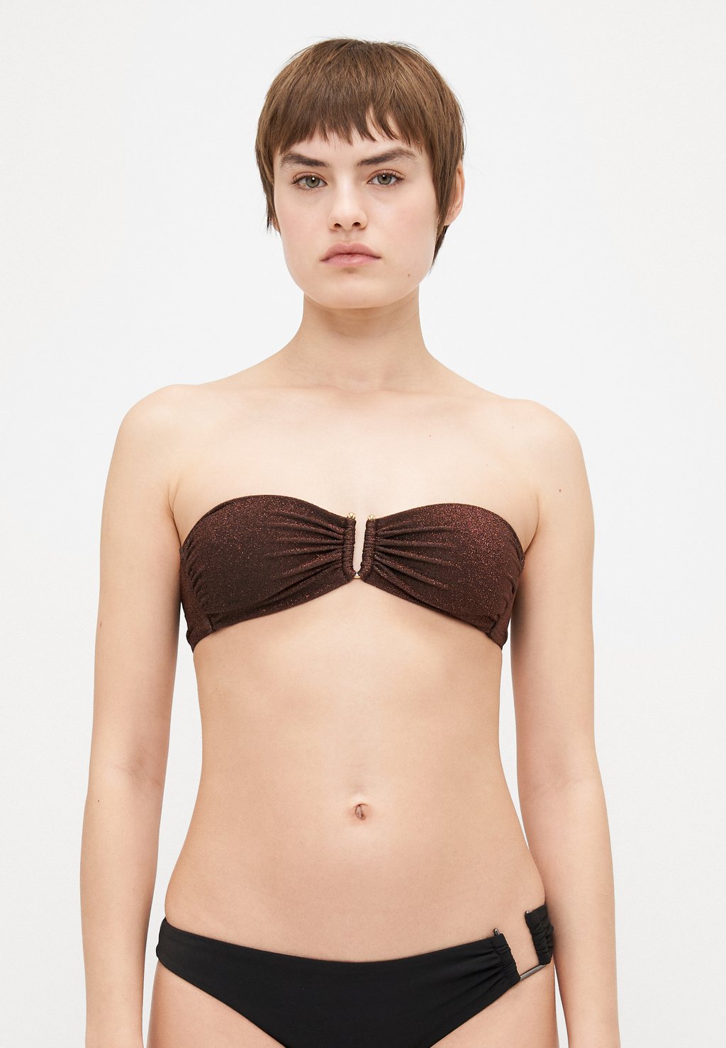 

Верх бикини SWIM BANDEAU BRIE Lindex, темно-коричневый