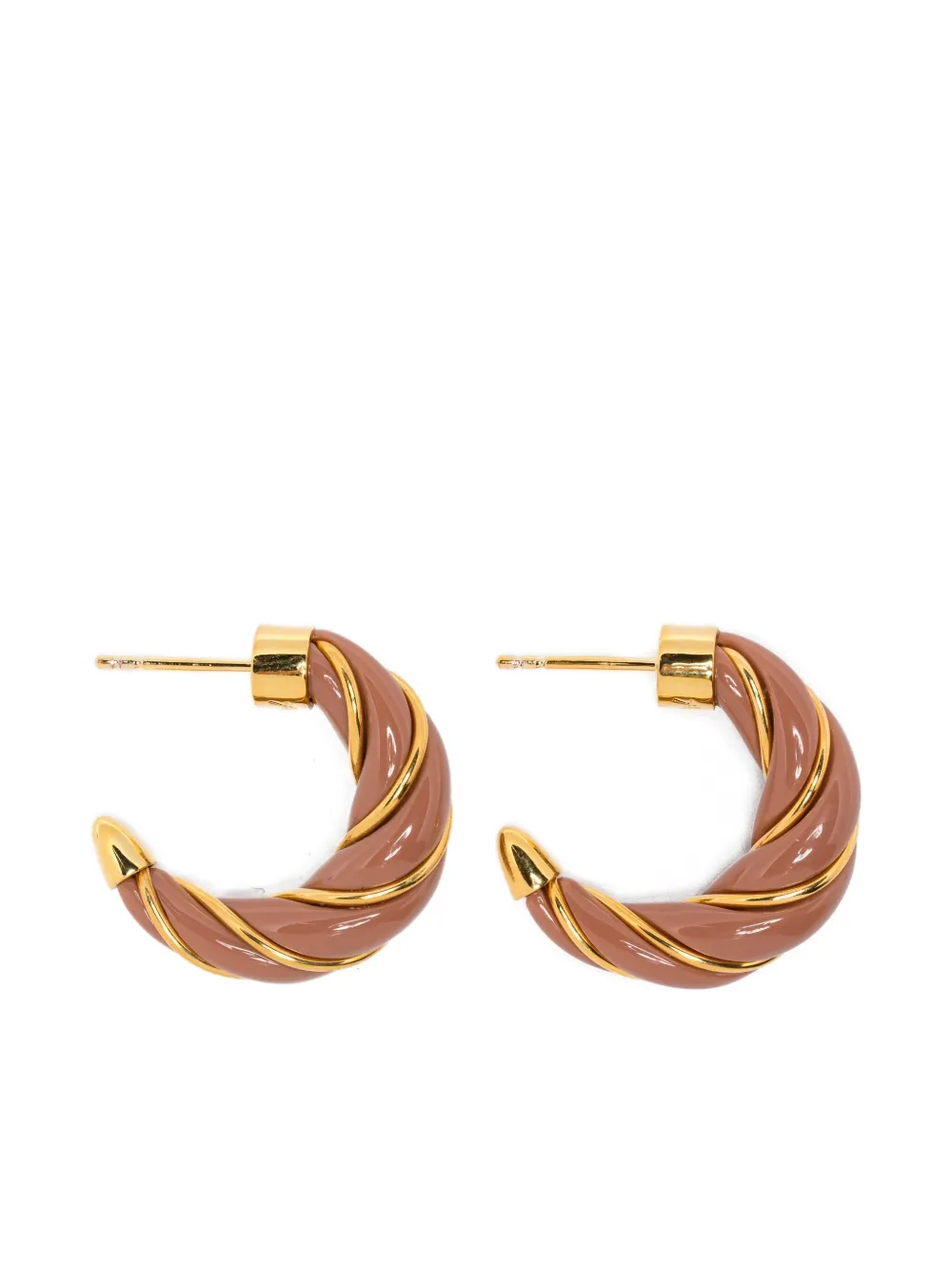 

Серьги-кольца из витого золота «Диана» Aurelie Bidermann, золотой