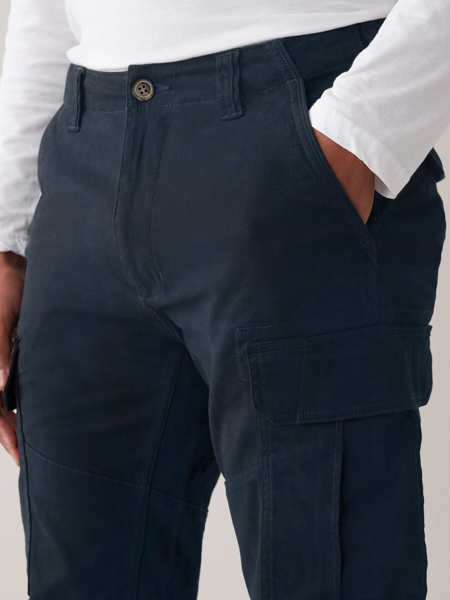 Брюки-карго Next Tapered Cargo Pants, темно-синий — фото 4
