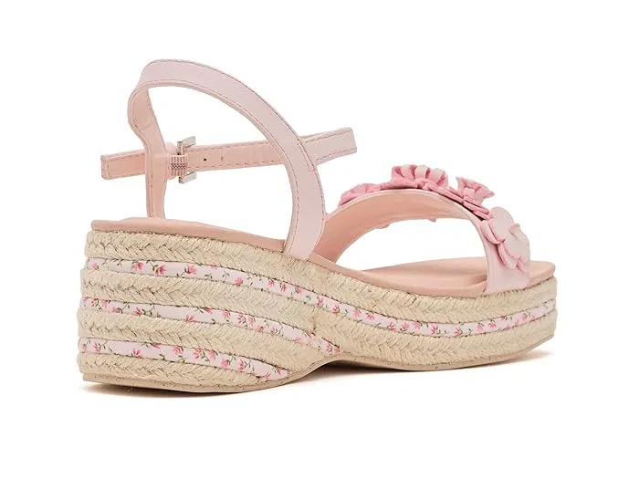 Сандалии с цветочными аппликациями Dori Steve Madden Kids, Blush — фото 4