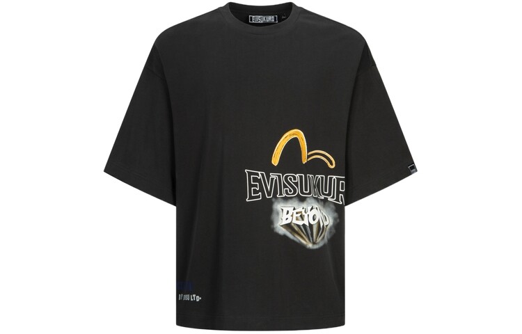 

Футболка мужская черная Evisu, черный