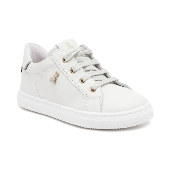 

Кроссовки Offwhite/платинового цвета из телячьей кожи Patrizia Pepe, белый