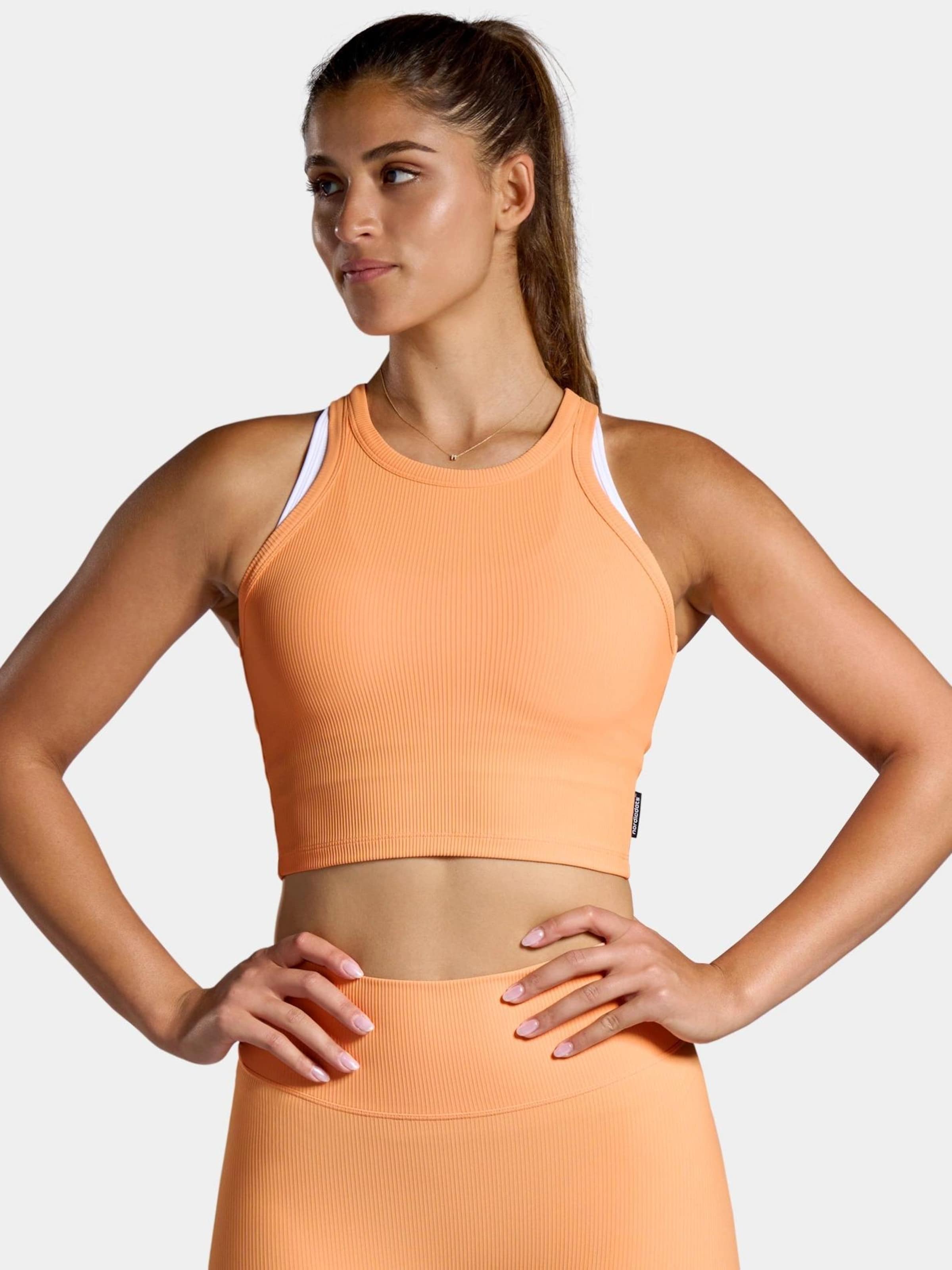 

Nordicdots Спортивный топ 'Rib' в оранжевом цвете