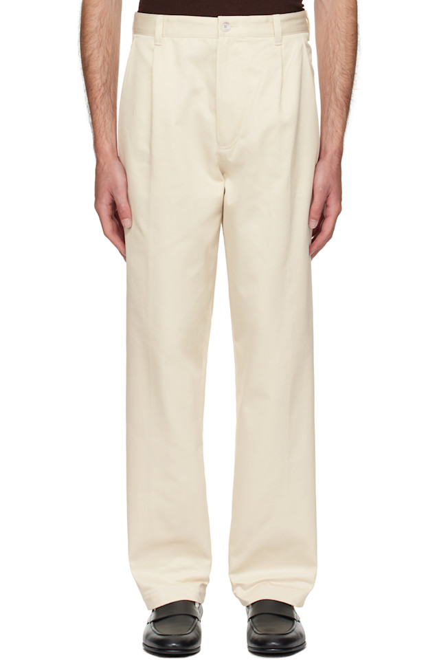 

Широкие укороченные брюки Relaxed-Fit Boss, белый