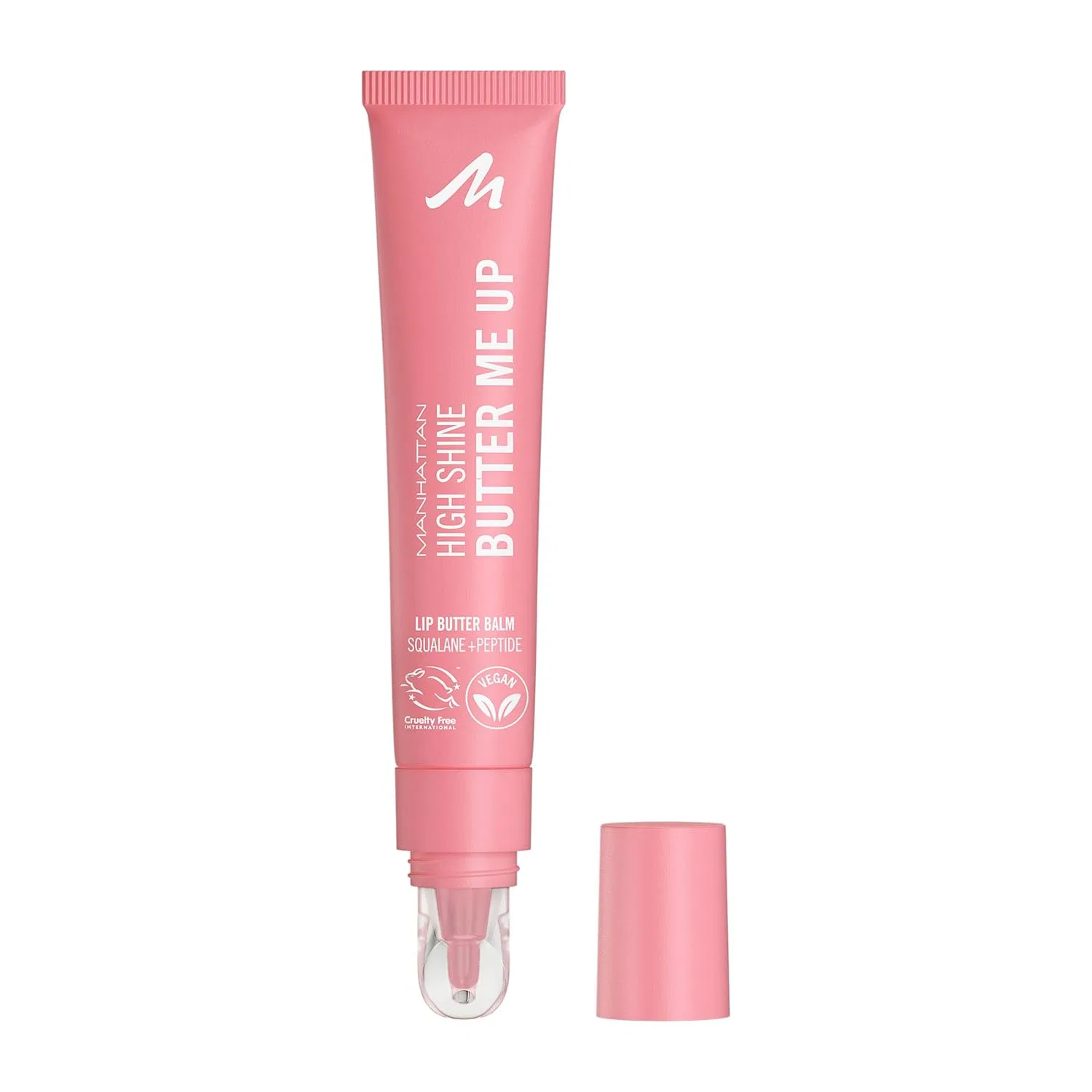 Тинтованный бальзам для губ «High Shine Butter Me Up Lip Butter Balm» от Manhattan, оттенок 002 Bubble Gum Manhattan, 002 Bubble Gum