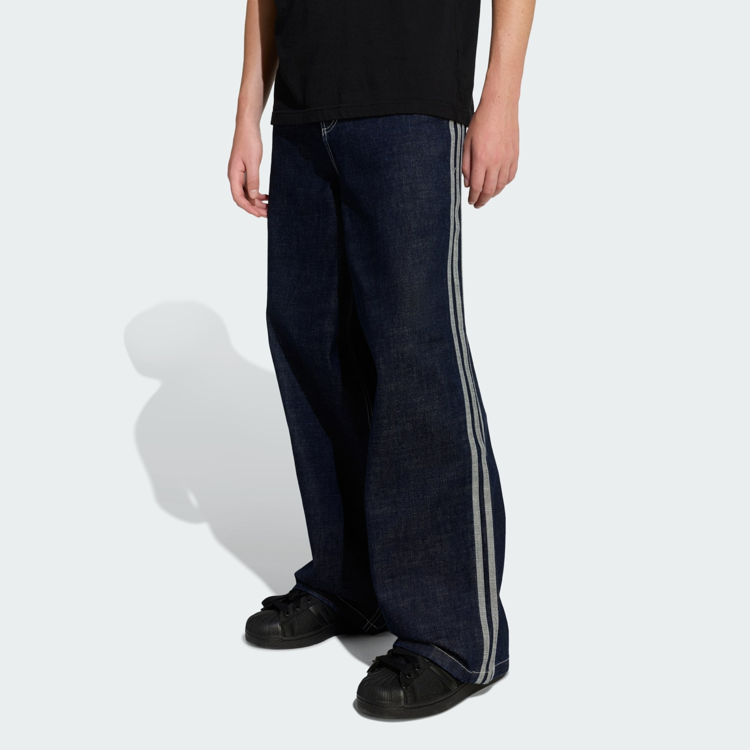 Adidas Originals Широкие джинсы '90s ALTERNATIVE SPORT WIDE LEG SKATER' в синем дениме — фото 3