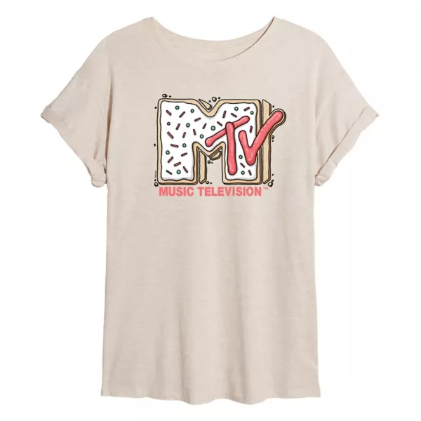 

Футболка Juniors MTV Sugar Cookie большого размера Licensed Character, бежевый