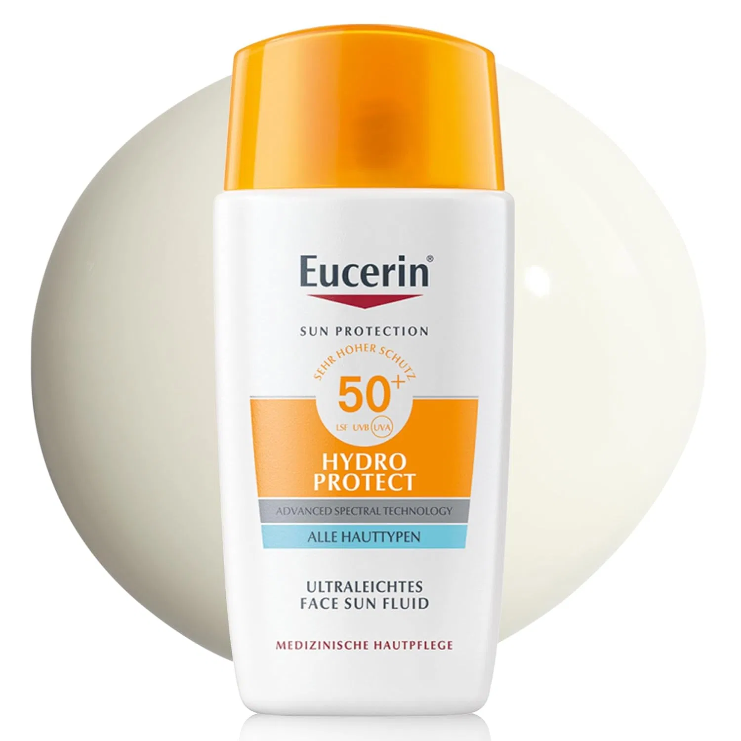 Солнцезащитный флюид для лица «Sun Face Hydro Protect Ultralight SPF 50+» от Eucerin Eucerin
