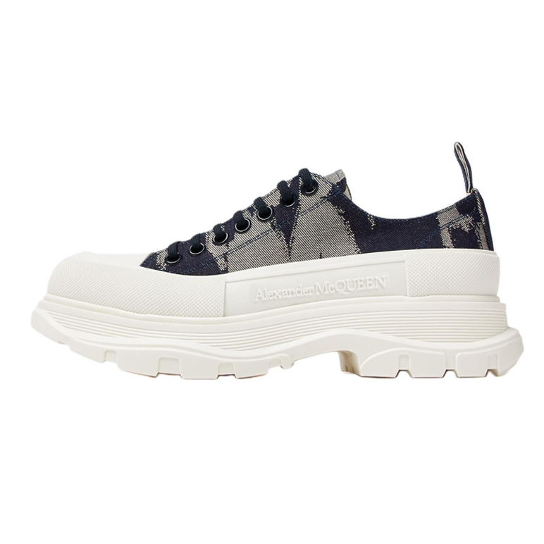 

Alexander McQueen Низкие повседневные кроссовки Tread Slick 4,5 см, мужские, цвет индиго