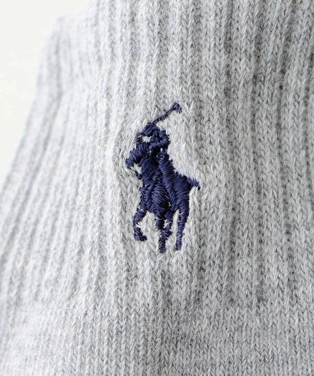 Комплект из 3 пар: короткие носки с ворсистой подкладкой и поддержкой свода стопы. Polo Ralph Lauren, 02. Gray x Navy x Black — фото 3