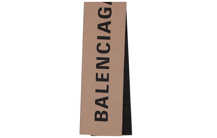 

Balenciaga Вязаный шарф мужской бежевый, Beige