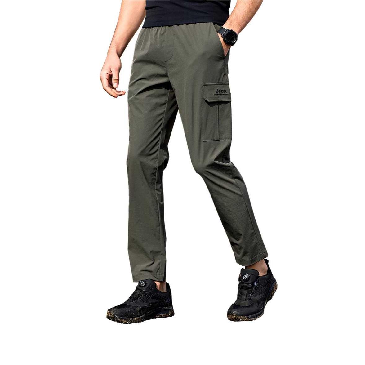 

Кargo брюки мужские тонкие Jeep, темно-army зеленый