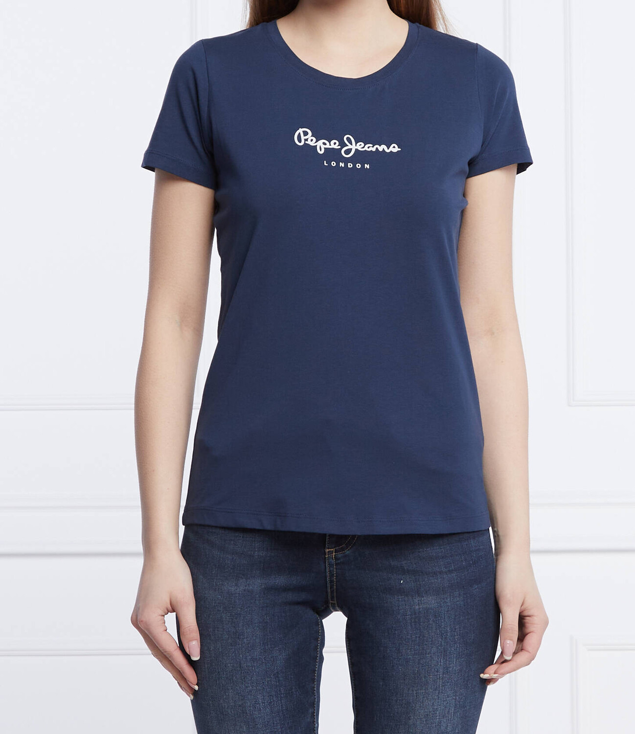

Футболка Pepe Jeans London slim fit, темно-синий