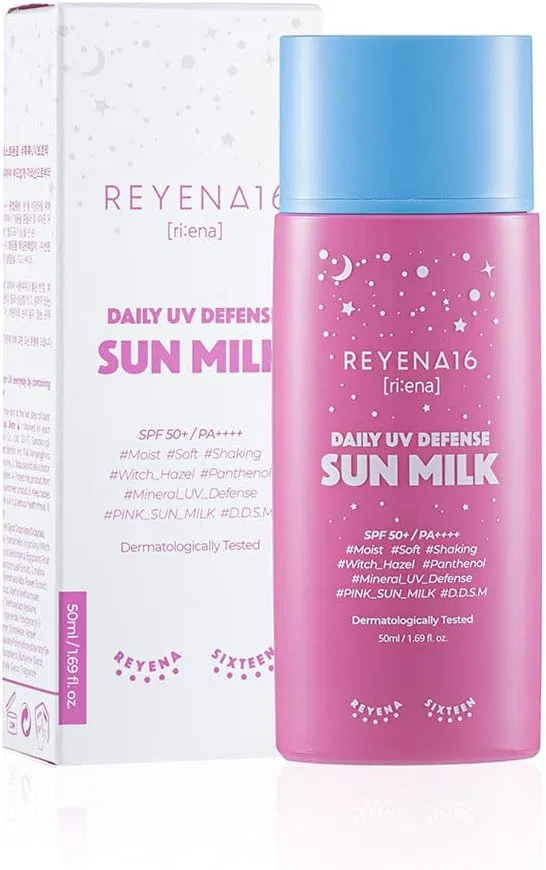 Солнцезащитный крем для лица REYENA16 Daily UV Defense Sun Milk SPF 50+ PA++++ 50 мл