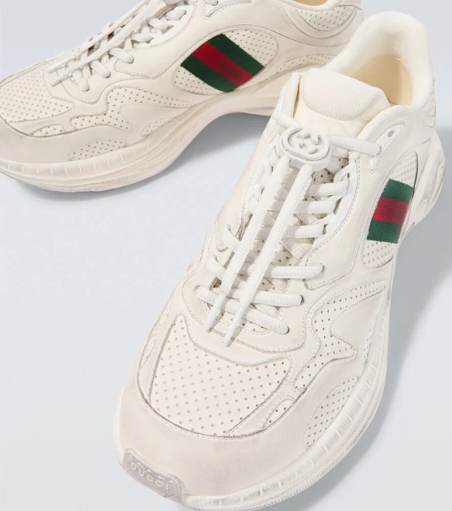 Кожаные кроссовки Gucci 2.0, белый — фото 3