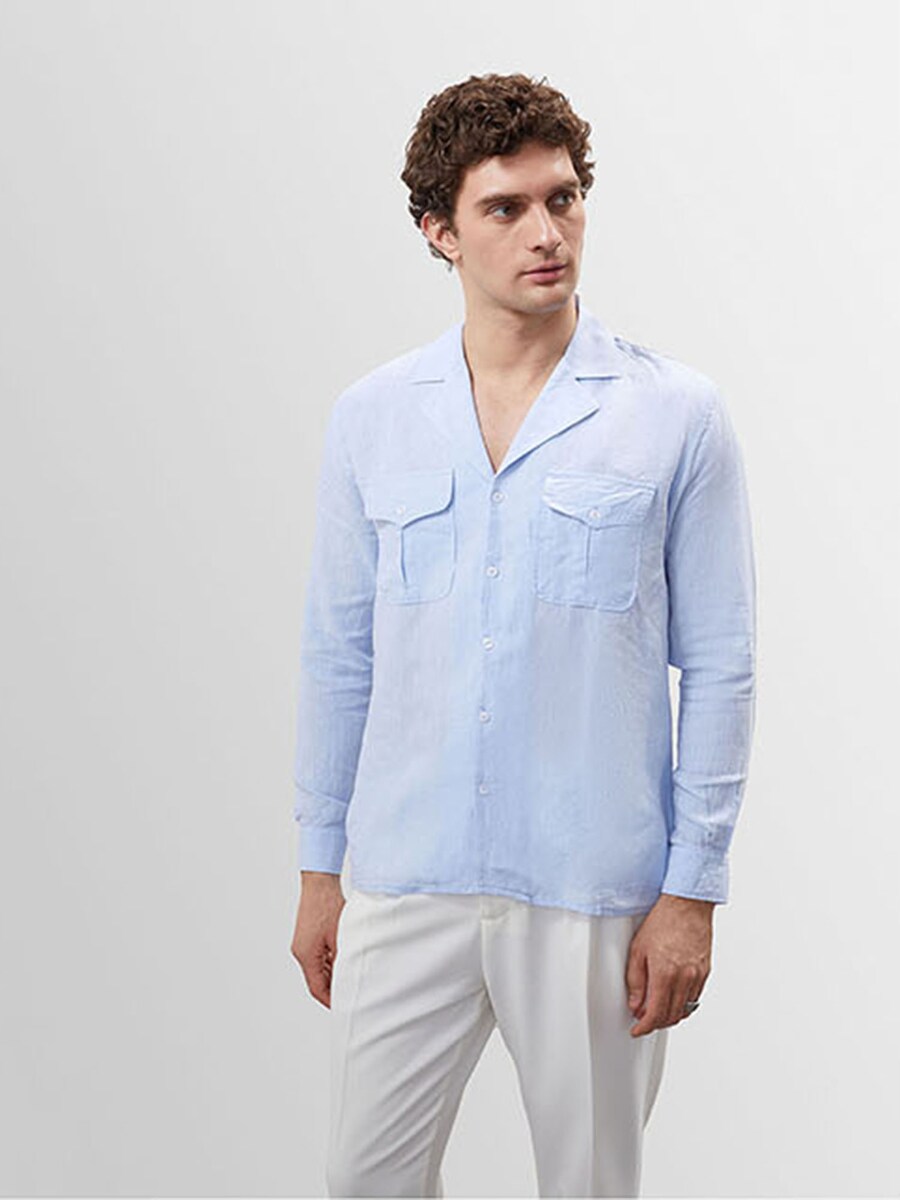 

Рубашка обычного кроя Antioch, синий