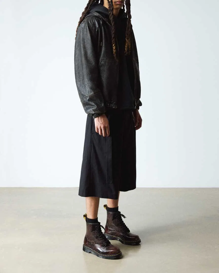 1460 PHOENIX ARCADIA RUB OFF LEATHER BOOTS Dr Martens, красный — фото 2