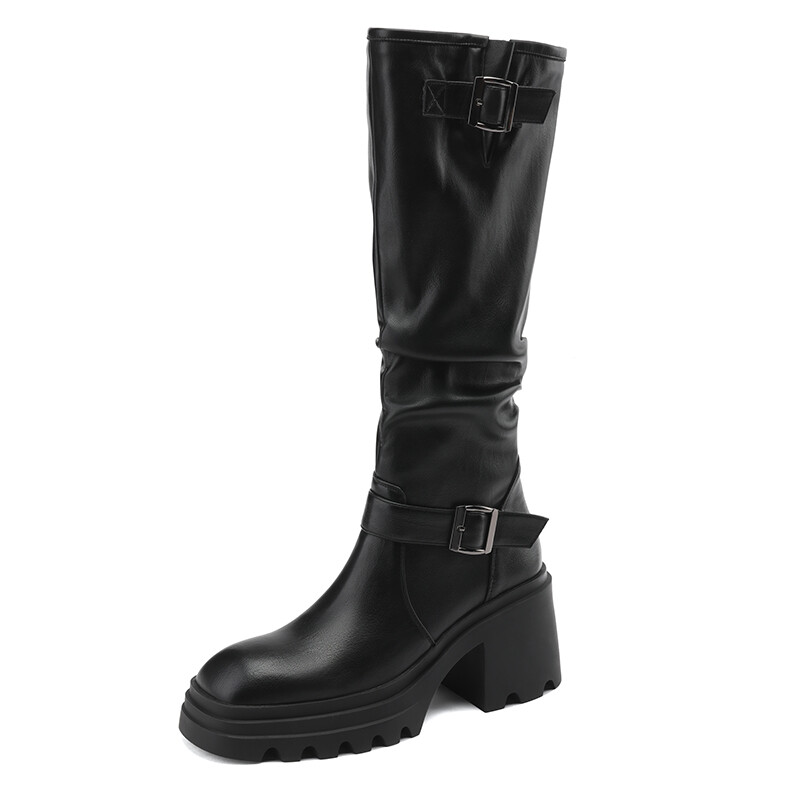

Сапоги женские Tataya, цвет Black Fleece-Lined