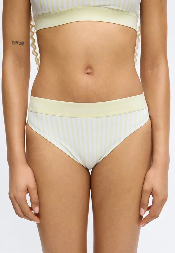 Плавки от бикини icon Calvin Klein Swimwear, White/Jade — фото 3