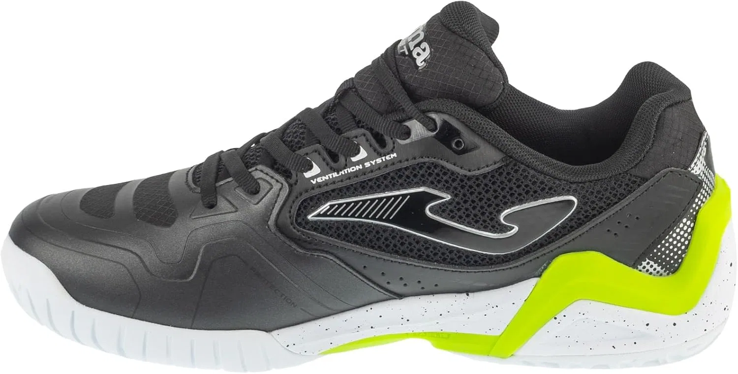 Мужские теннисные кроссовки Joma Set 2501 TSETW2501AC, черно-желтые — фото 2