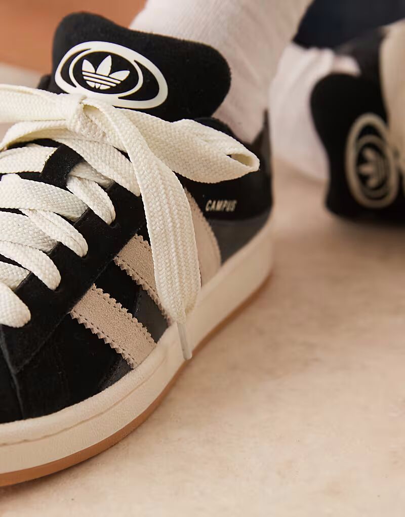 Кроссовки Adidas Originals Campus 00s в черном/белом/сером цветах — фото 4