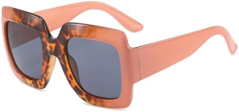 

Женские солнцезащитные очки большого размера 2027 года, градиентные, с защитой от УФ-излучения UV400, мужские, для занятий спортом на открытом воздухе MTZJH, Pink Leopard