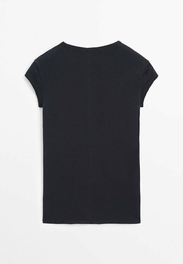 

Базовая футболка WITH SHORT RAGLAN SLEEVES Massimo Dutti, синий