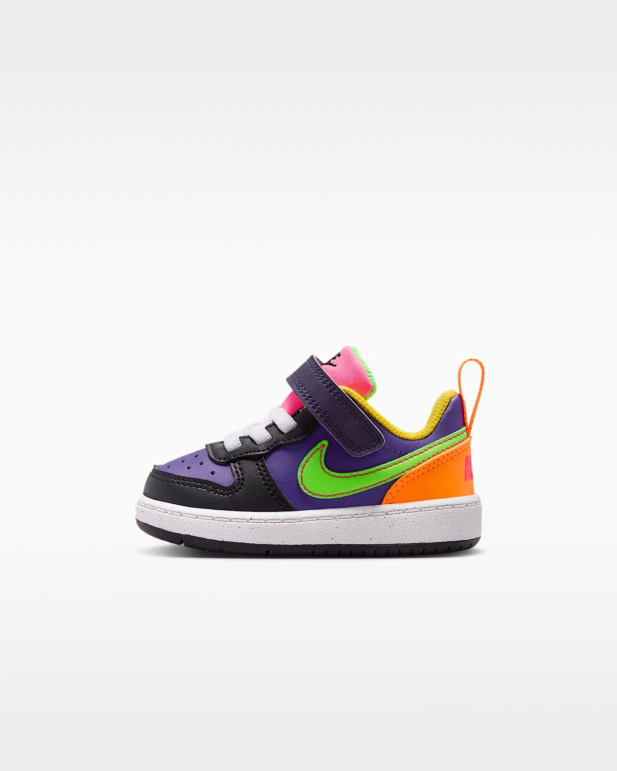 Кроссовки Nike Court Borough Low Recraft для малышей, Court Purple/Court Purple/Hyper Pink/Green Strike