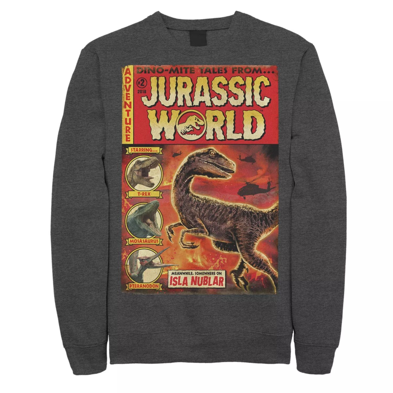 

Мужской винтажный флис Jurassic World Two Dino-Mite Tales Licensed Character