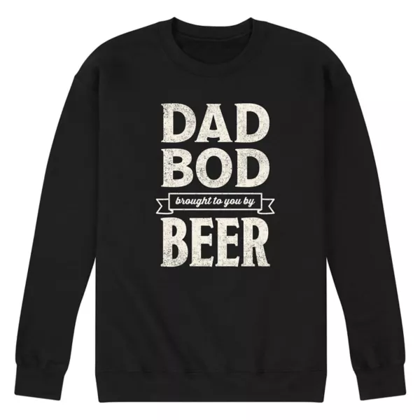 

Мужская флисовая толстовка Dad Bod by Beer Licensed Character, черный