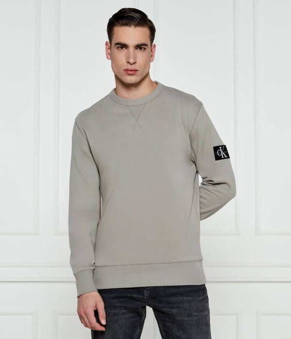 

Свитер с значком Regular fit Calvin Klein Jeans, серый