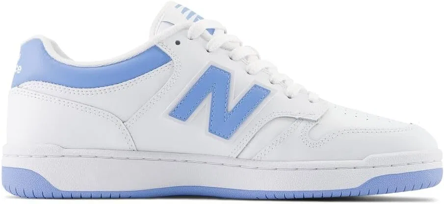 Кроссовки мужские New Balance 480 V1, White/Team Carolina/Light Aluminum — фото 2