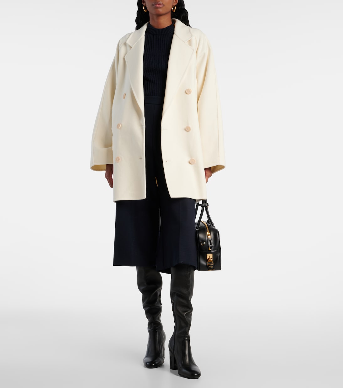Двубортный пиджак Orma из шерсти и кашемира Max Mara, Bianco — фото 2