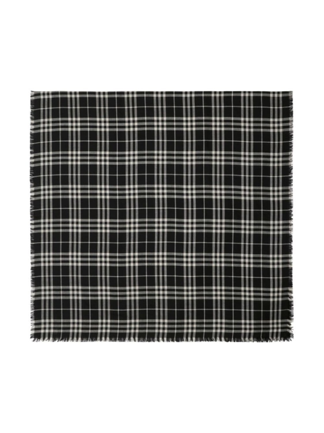 

Burberry клетчатый шарф из кашемировой смеси, черный