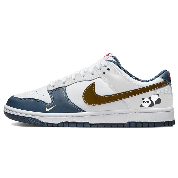 

Кроссовки Nike Dunk Skateboarding Shoes Men Low-top Blue/white, белый/темно-синий