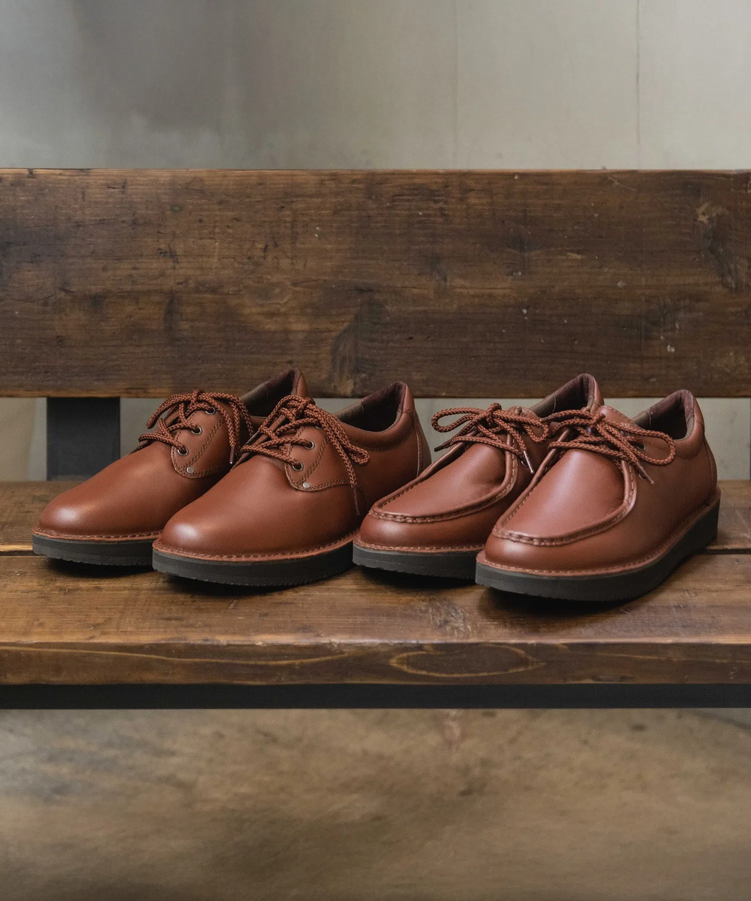 Мужские кожаные туфли Rockport Plain Toe коричневые — фото 3